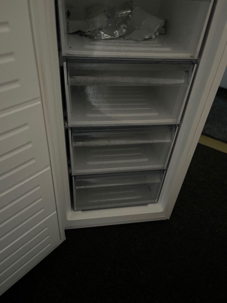 Large upright freezer, used