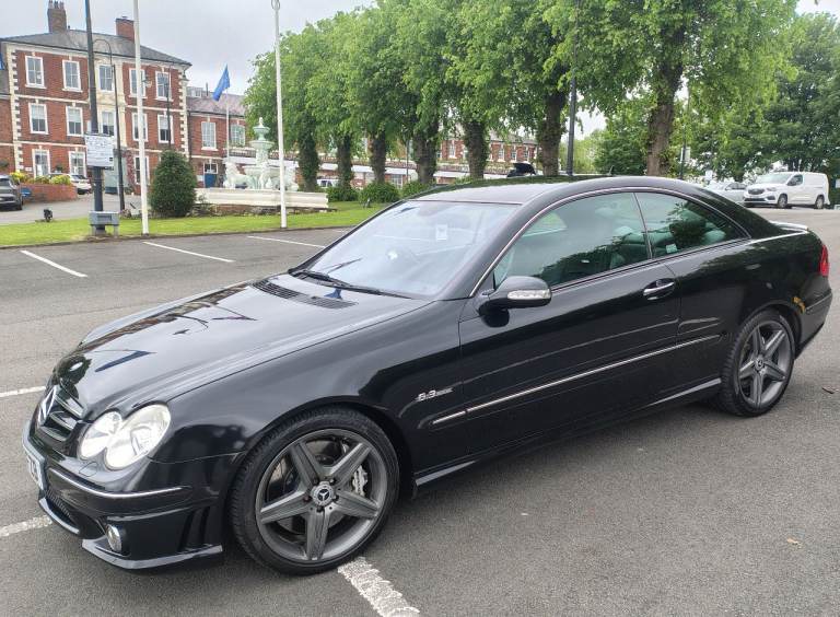 C63 AMG. MERCEDES CLK COUPE. RARE EXAMPLE (481Bhp). 2007 Black