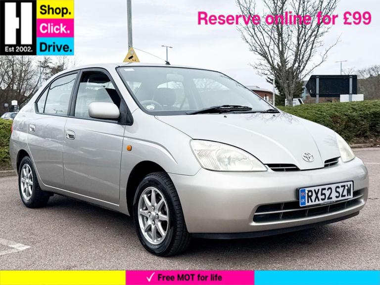 2002 Toyota Prius 1.5 Saloon 4dr Petrol Hybrid CVT (120 g/km, 70 bhp) SALOON Petrol/Electric Hybr...