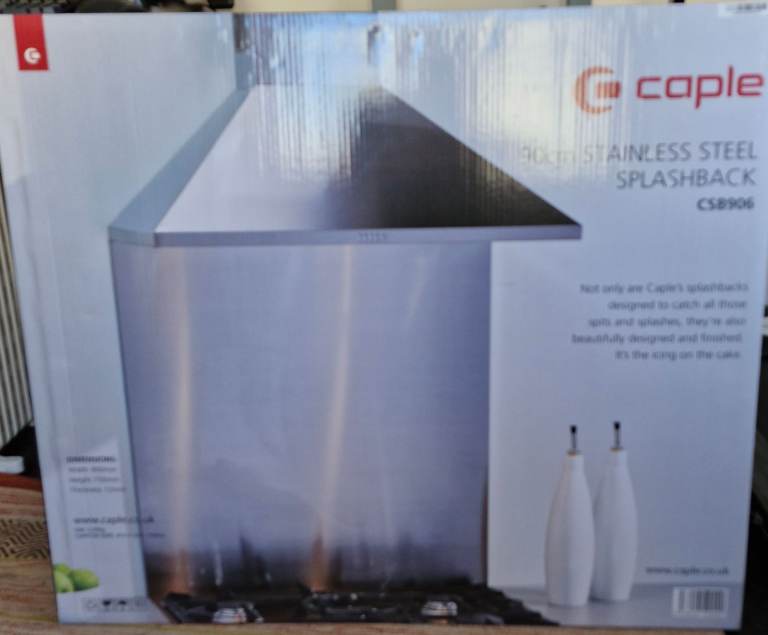 Caple stainless steel splashback brand new in box