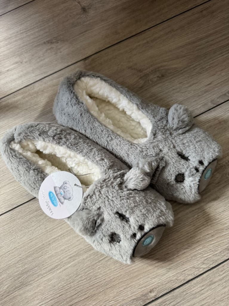 New Grey Koala Slippers with Grips