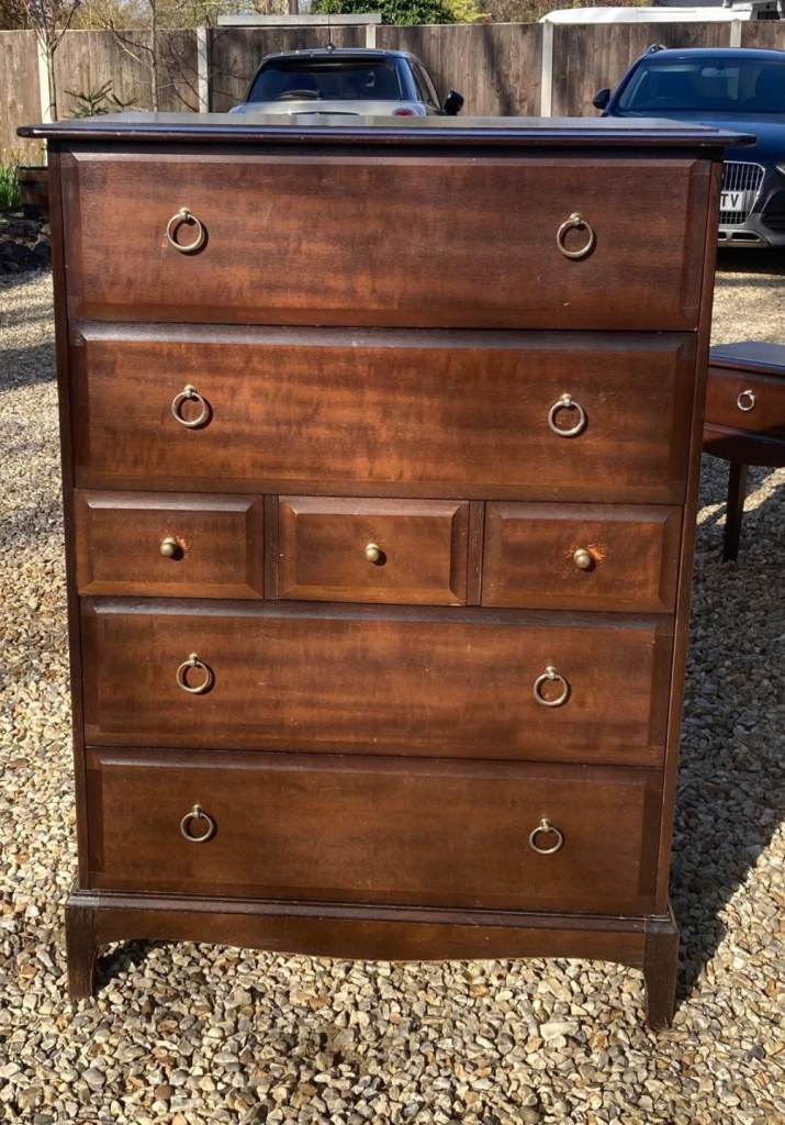 Stag Minstrel "Tall Boy" Chest of Drawers