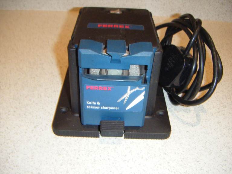 Scissors and Knife Sharpener, Also selection of Test Meters,