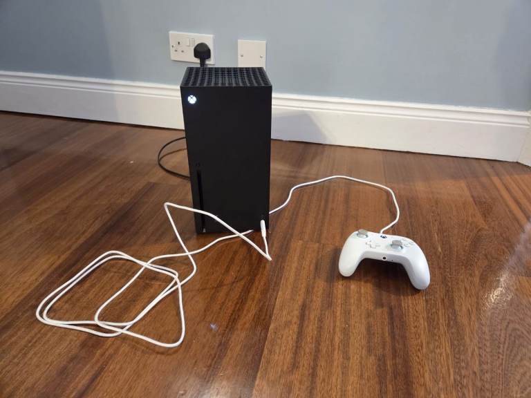 Xbox Series X with controller 