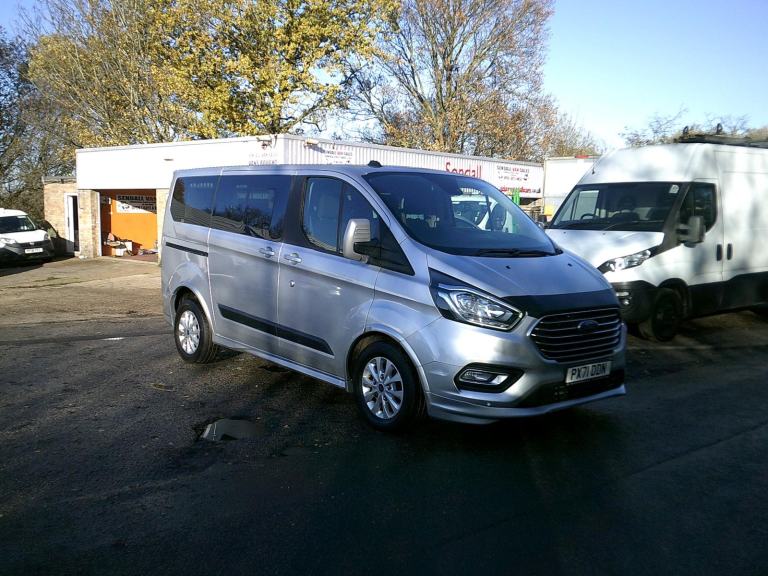 Ford Tourneo Custom 9 SEATER,2021,71 REG,SILVER,AIRCON,ONLY 81k,VERY CLEAN VAN