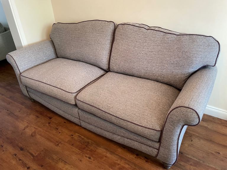 Comfortable Large 4-Seater Sofa - Neutral Grey