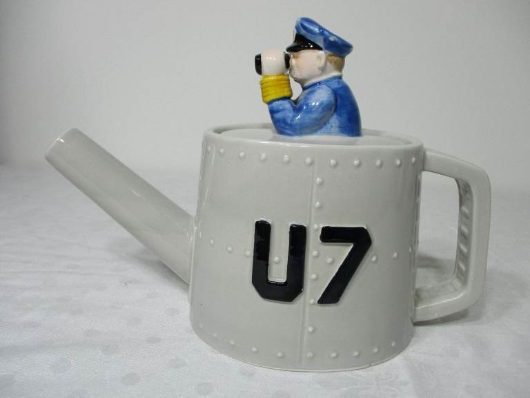 Vintage (1980s) J. Luber German U-Boat Novelty Teapot - designed by Roy Simpson