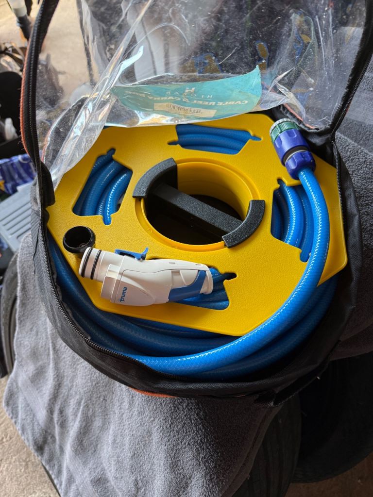 Caravan mains water pump