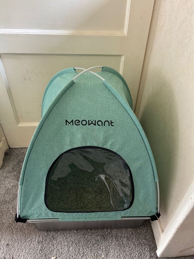 Cat litter play tunnel used once