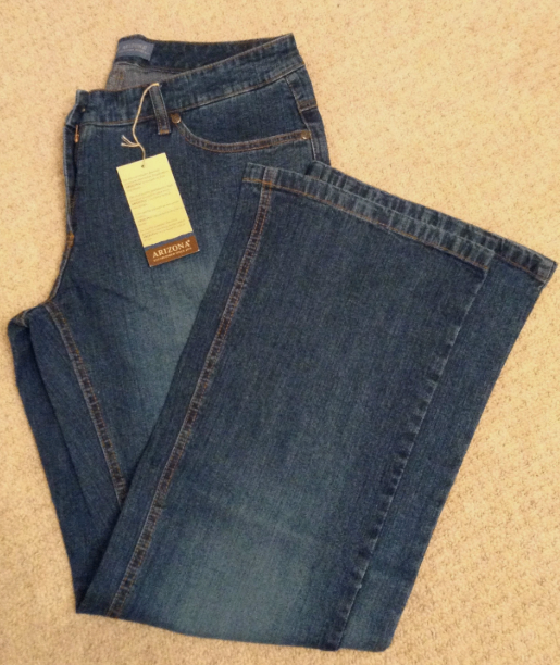 Women's Blue Jeans Size 34" Waist by Arizona BNWT