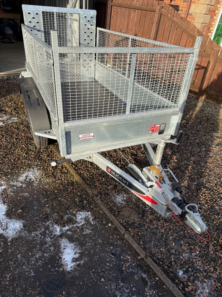 8x4 nugent double axle trailer 