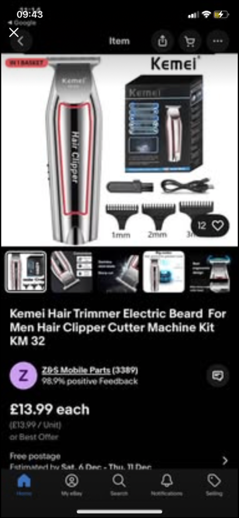 Hair clippers 