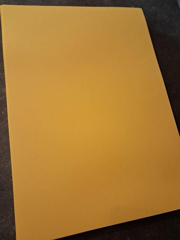A3 yellow thick paper