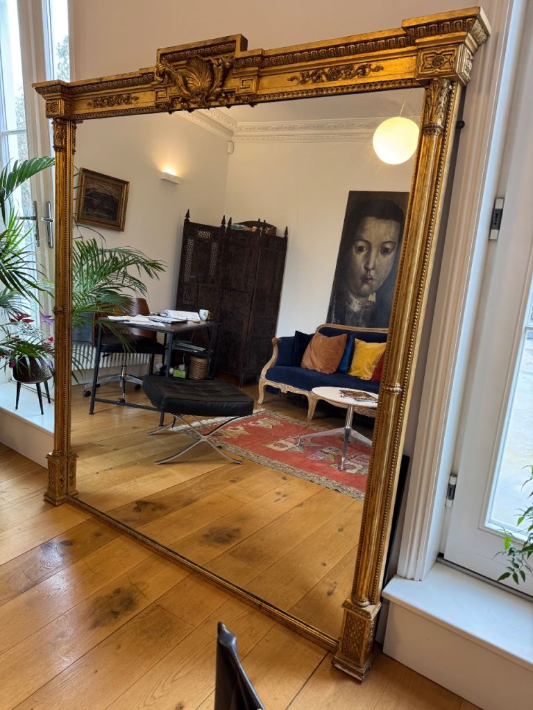 Large antique mirror 