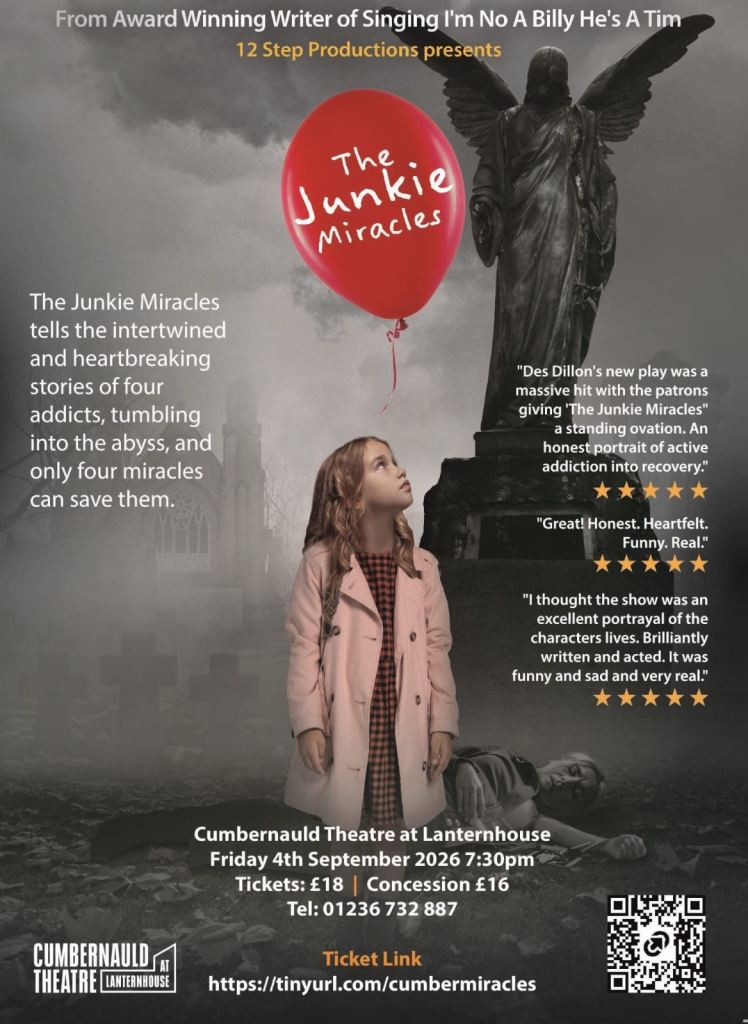 Des Dillon’s play The Junkie Miracles