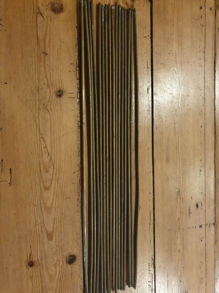 16 Brass stair rods