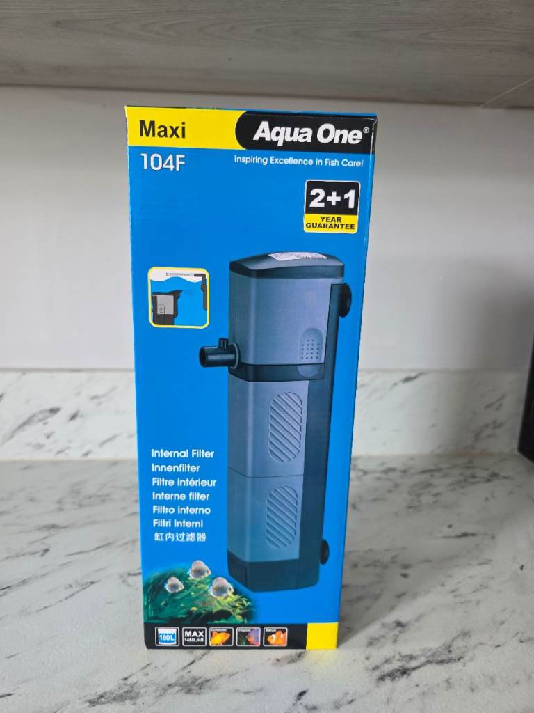 Aqua One Maxi 104F Internal Filter for Aquariums – New in Box