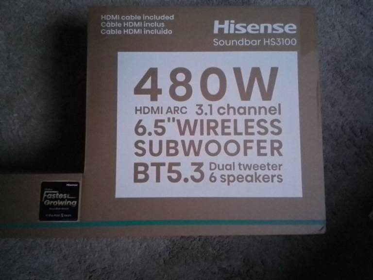 New & Unopened Hisense Tv Speaker & Woofer 