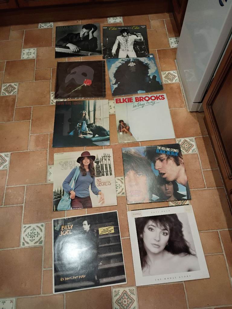 Instant Vintage Vinyl Record Collection Job Lot - 10 Classic Albums (Stones, Dylan, Joel)