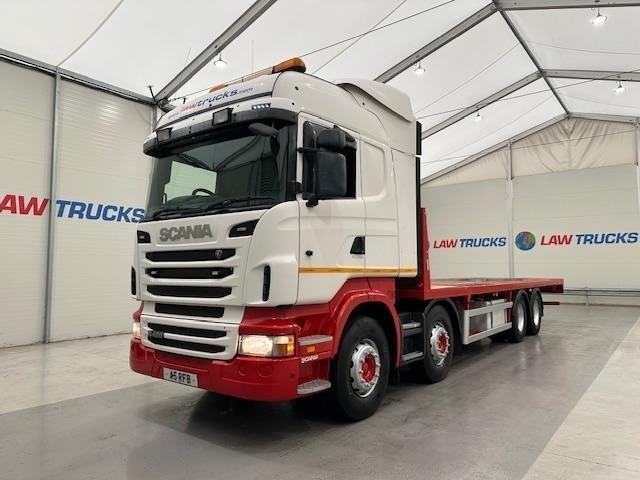image for Scania R420 8x2 12 Tyre Rear Lift Sleeper Cab Flatbed