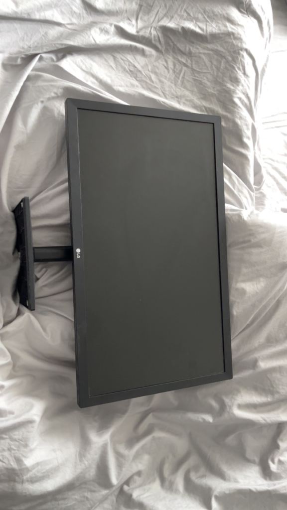 Black Computer Monitor with Stand – Good Condition