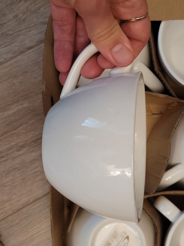 New Genware Royal Vitrified Hotelware Cups - Set of 6