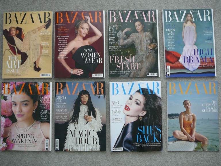 Harper's Bazaar Magazines - Collection of 8 Issues