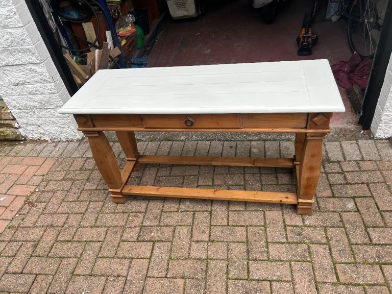 Pine console table