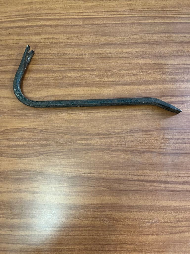 Vintage Tools 32cm Steel Pry Bar Crow Bar Nail Puller