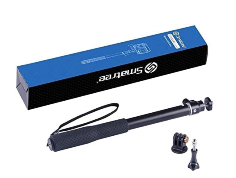 Smatree Q1 Extendable Selfie Stick, Monopod for GoPro Fusion, Go Pro Hero and DJI Osmo Action