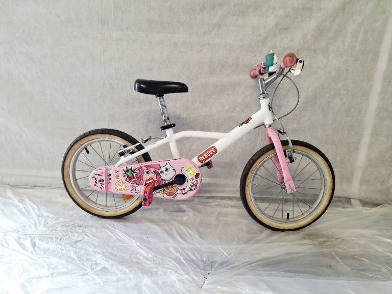 b   🚲🚲Serviced B’TWIN KIDS Pink Bike Single Speed 16 Inch Wheels Lightweight Warranty 🚲