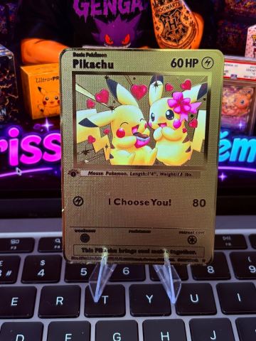 i choose you gold pokemon card Pokémon Pikachu 'I You' Metal | in Waterlooville, Hampshire Shiny Gold Coloured Metal Pikachu