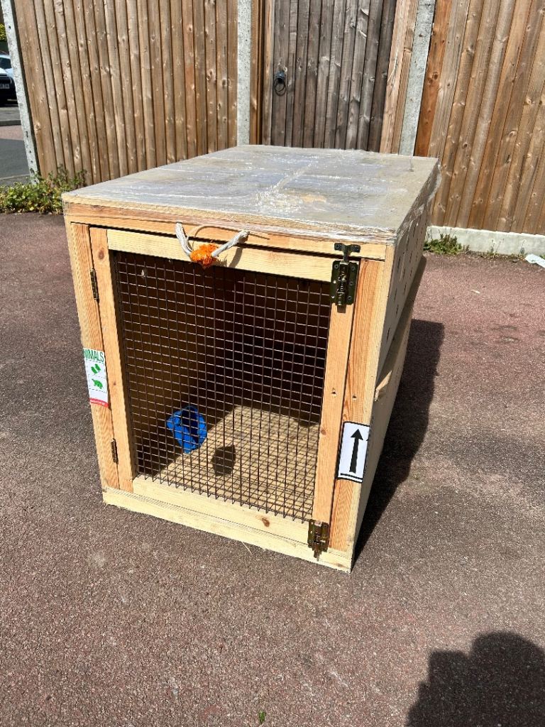 Dog Crate Wooden (air travel)