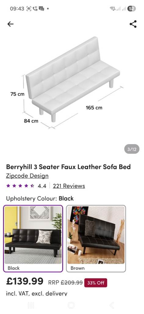 Wayfair Spencer Sofa Bed