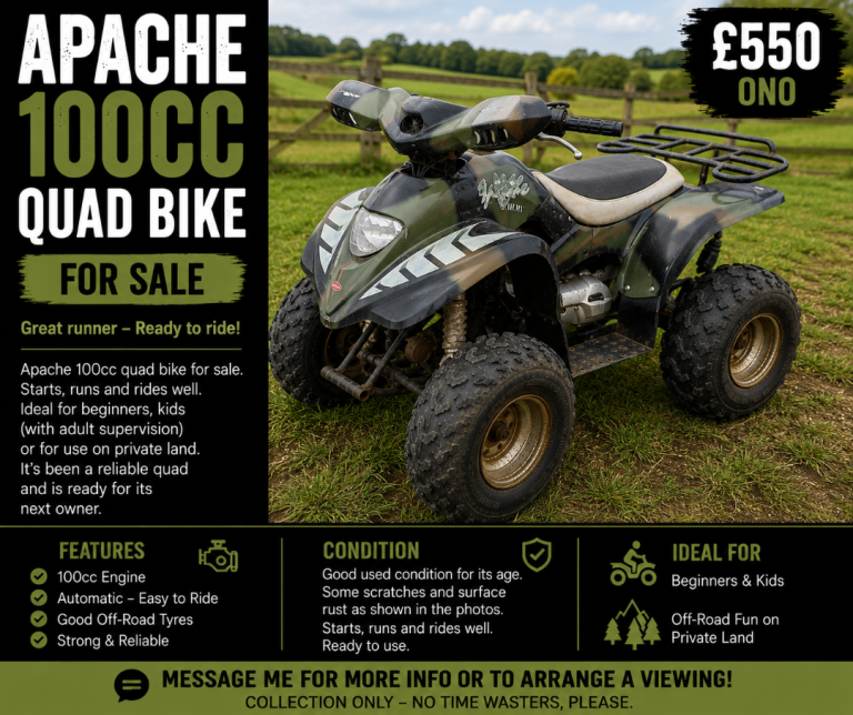 Apache 100cc Quad Bike 