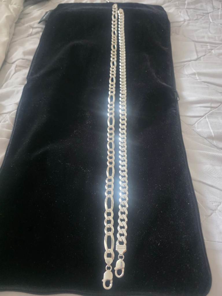 Heavy chunky silver chains 925 