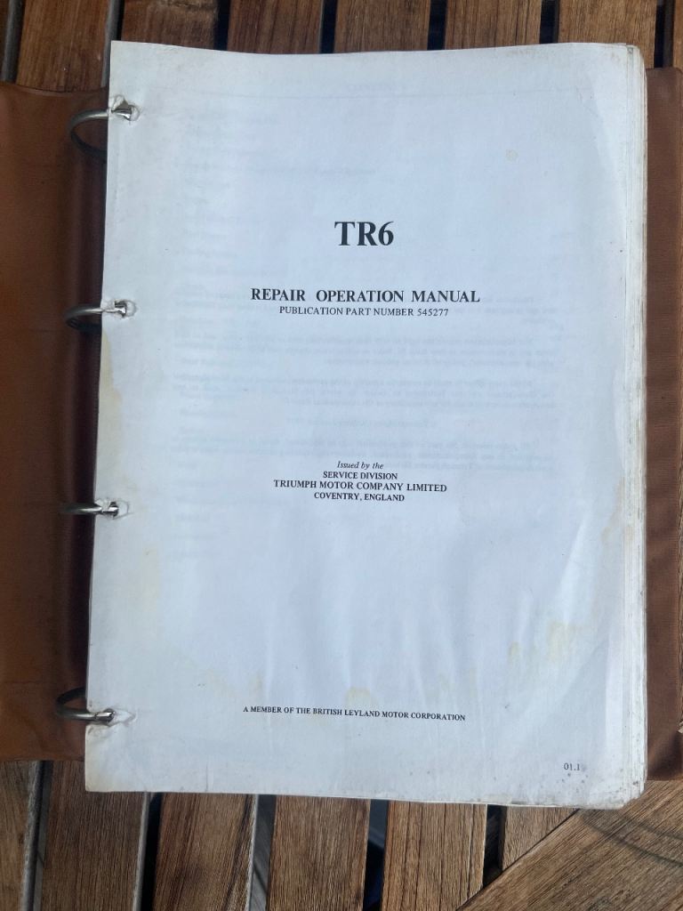 Triumph TR6 original Leyland Workshop Manual