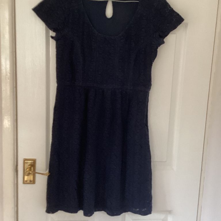 Ladies dress in navy