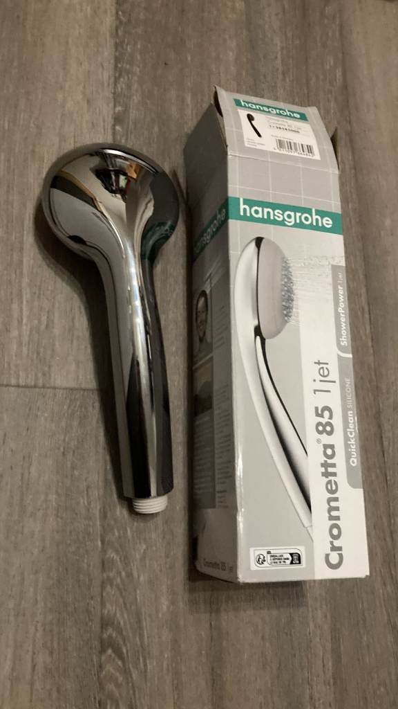 Hansgrohe Crometta 85 1-jet shower head (2 available, price inc P&P)