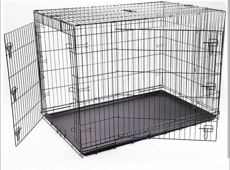 XXL double door dog crate 