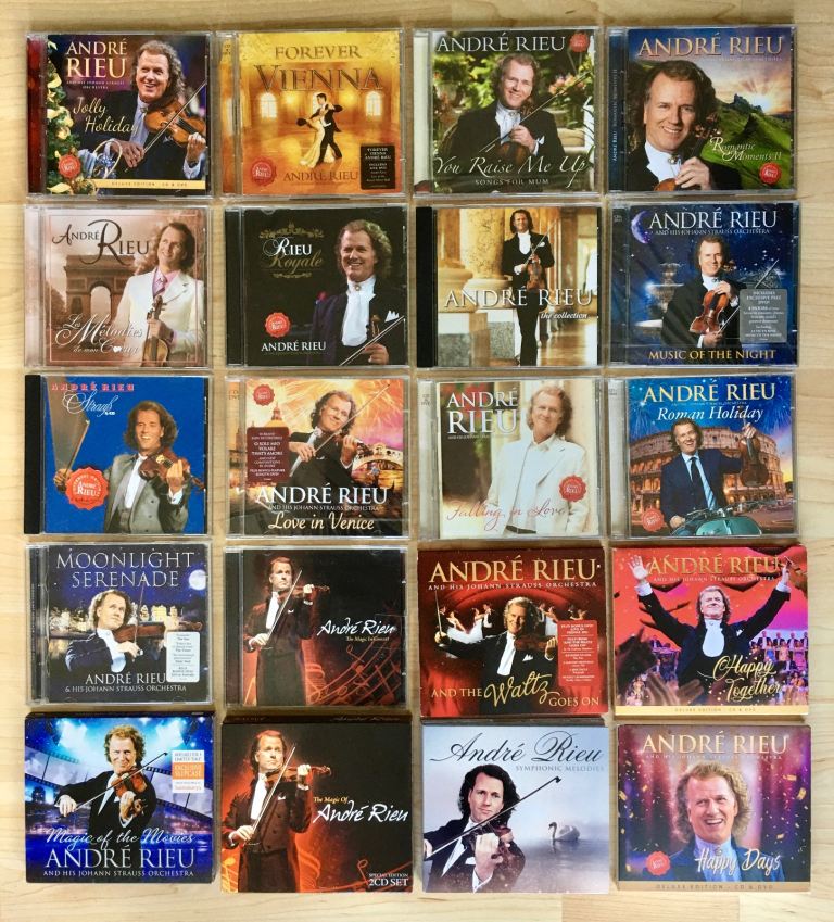 Andre’ Rieu 22 x CD + 11 x DVD Job Lot See Description For Titles