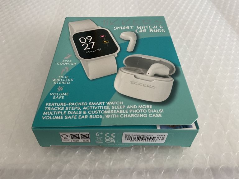TIKKERS SMART WATCH & EAR BUDS