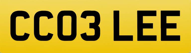 Private number plate 