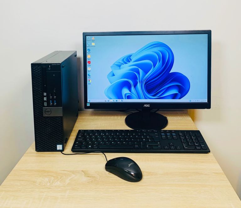 Dell i5 16GB 256GB SSD+ 500GB UltraFast Pc Desktop Computer  Win11,  Microsoft office