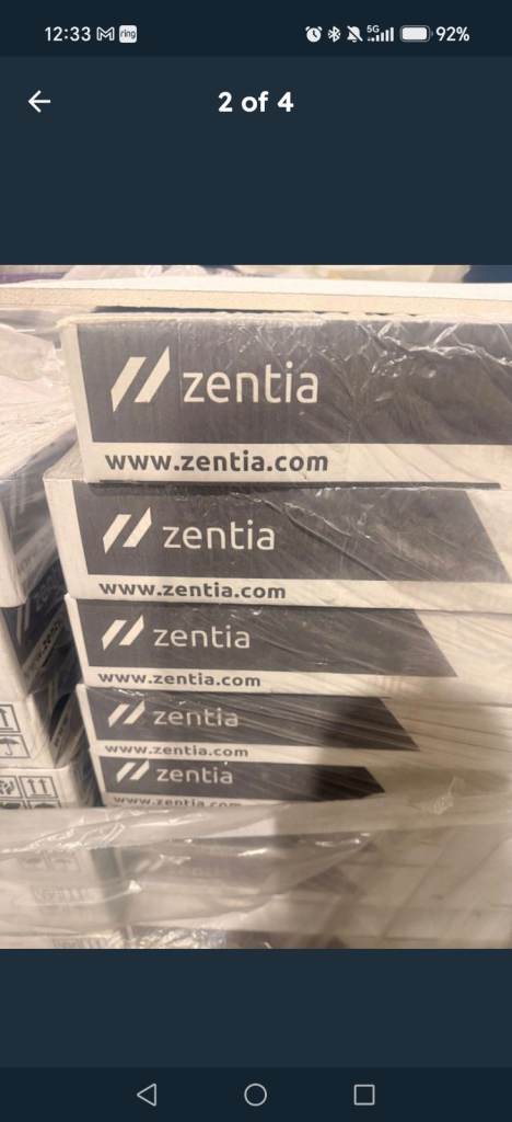 Zentia Vynaboard Ceiling Tiles – New, White