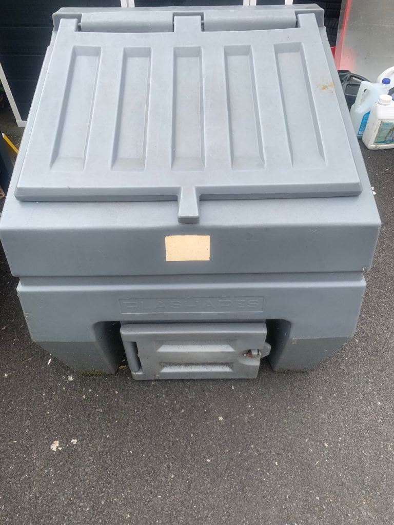 Large Grey Plastic Storage Box / Outdoor Store