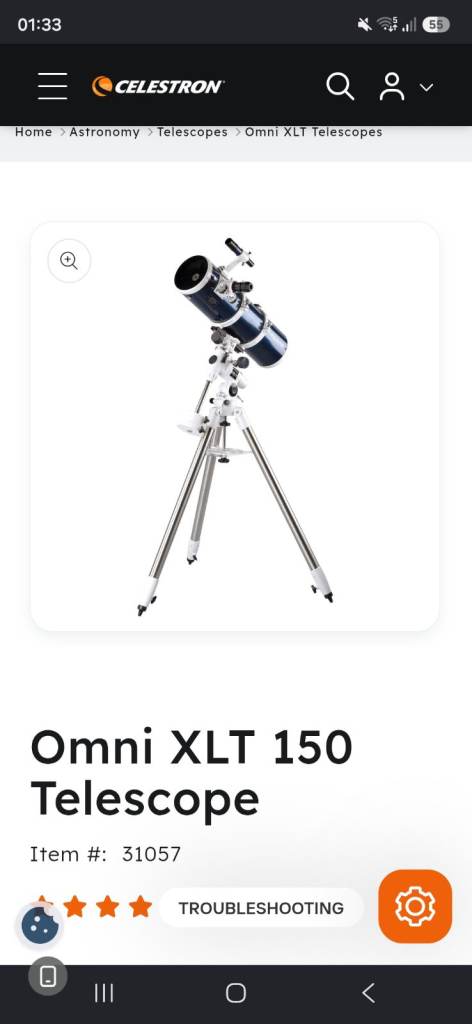 Celestron omni xlt 150
