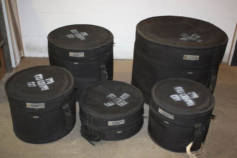 image for Protection Racket Drum Kit Cases Were Owned By 1960's Rock Band Drummer 12 13 16 22 + 14S ~ £300 ono