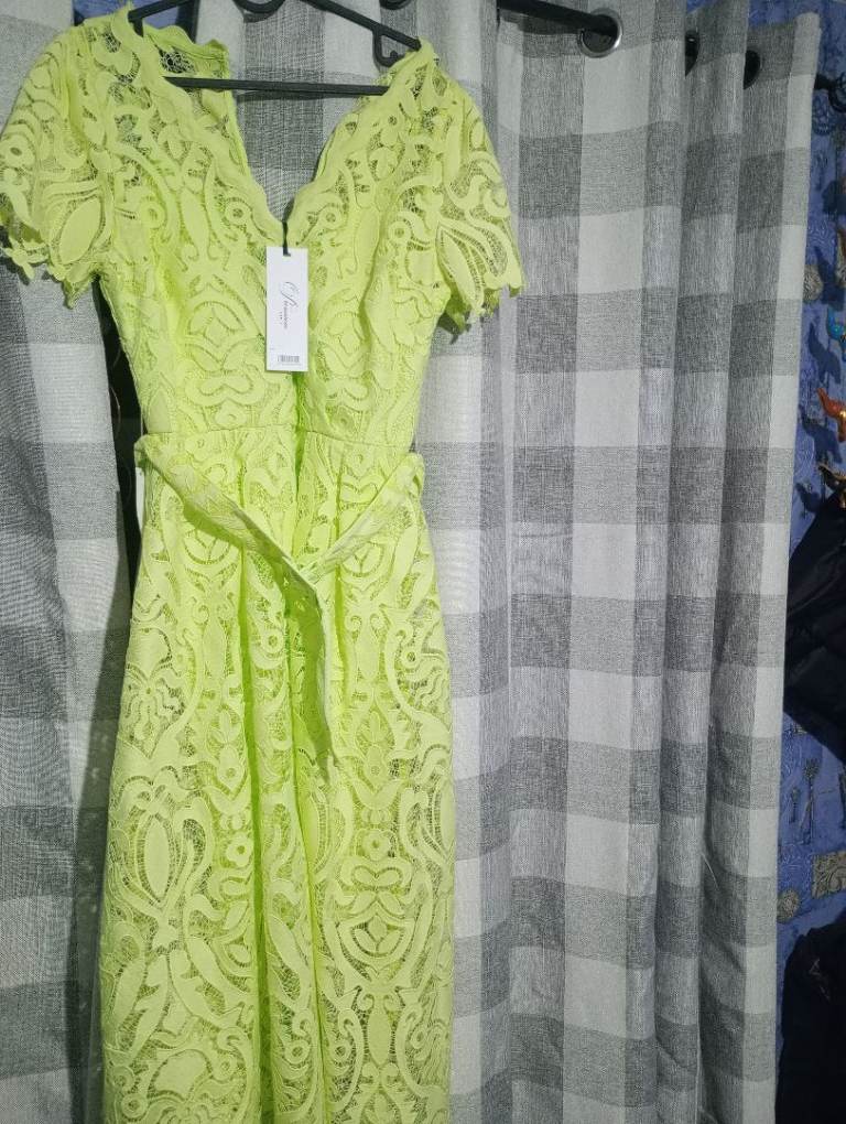 Ladies dress lime cocktail dress