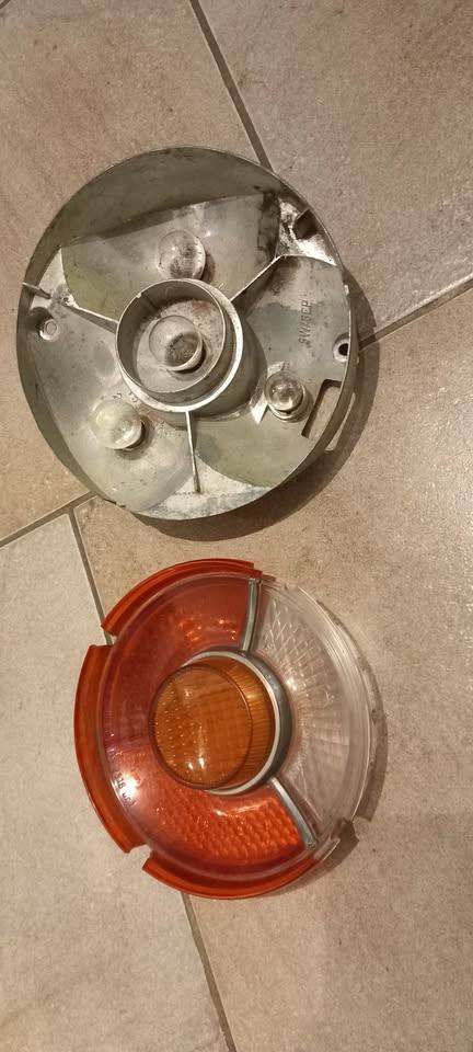 CLASSIC BMW 2002 E10 ROUND REAR LAMP AND BACKING 